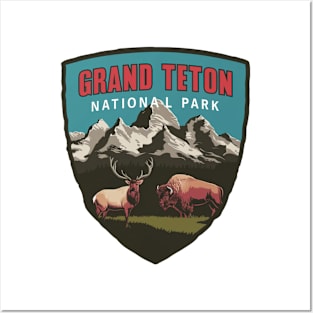 Grand Teton Wyoming Wildlife Posters and Art